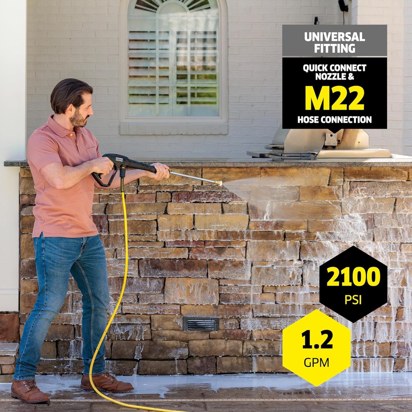 Karcher - Máquina limpiadora eléctrica a presión, K1700, Amarillo