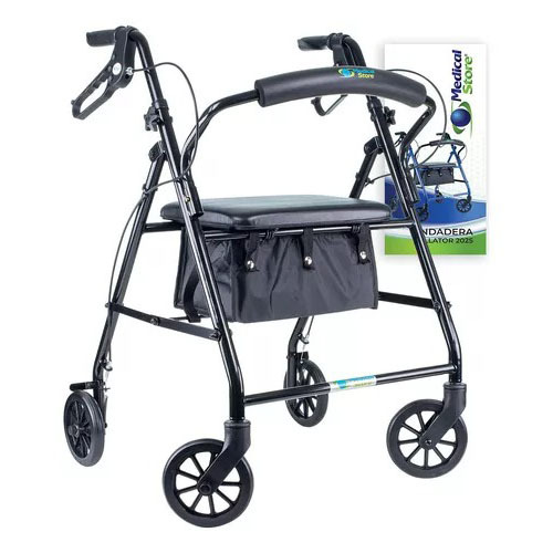 Andadera Ortopedica Rollator Asiento Silla Adulto Todo Terre