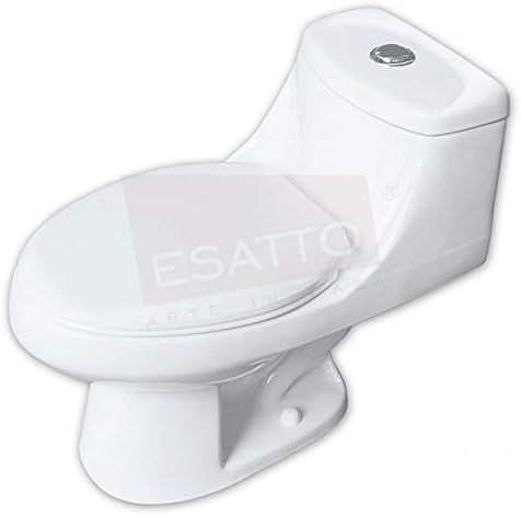 Esatto Paquete Mueble Bleu y Sanitario WC-002 Espejo Gratis (Siberia (Blanco) Monomando Negro)