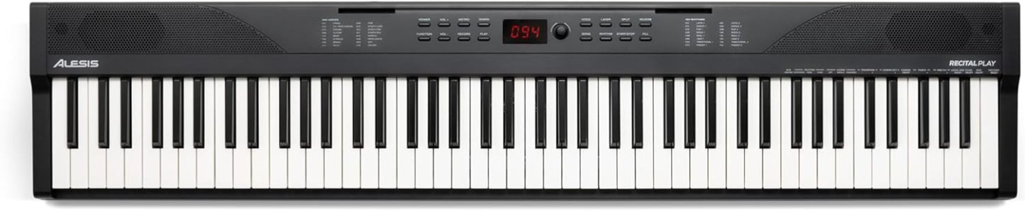 Alesis Melody 61 - Piano eléctrico con 61 teclas, Teclado Musical con altavoces, audífonos, micrófono, soporte para piano, atril y taburete