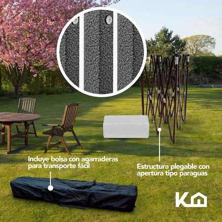 Toldo Carpa Impermeable Plegable Acero 2x2 M Bolsa