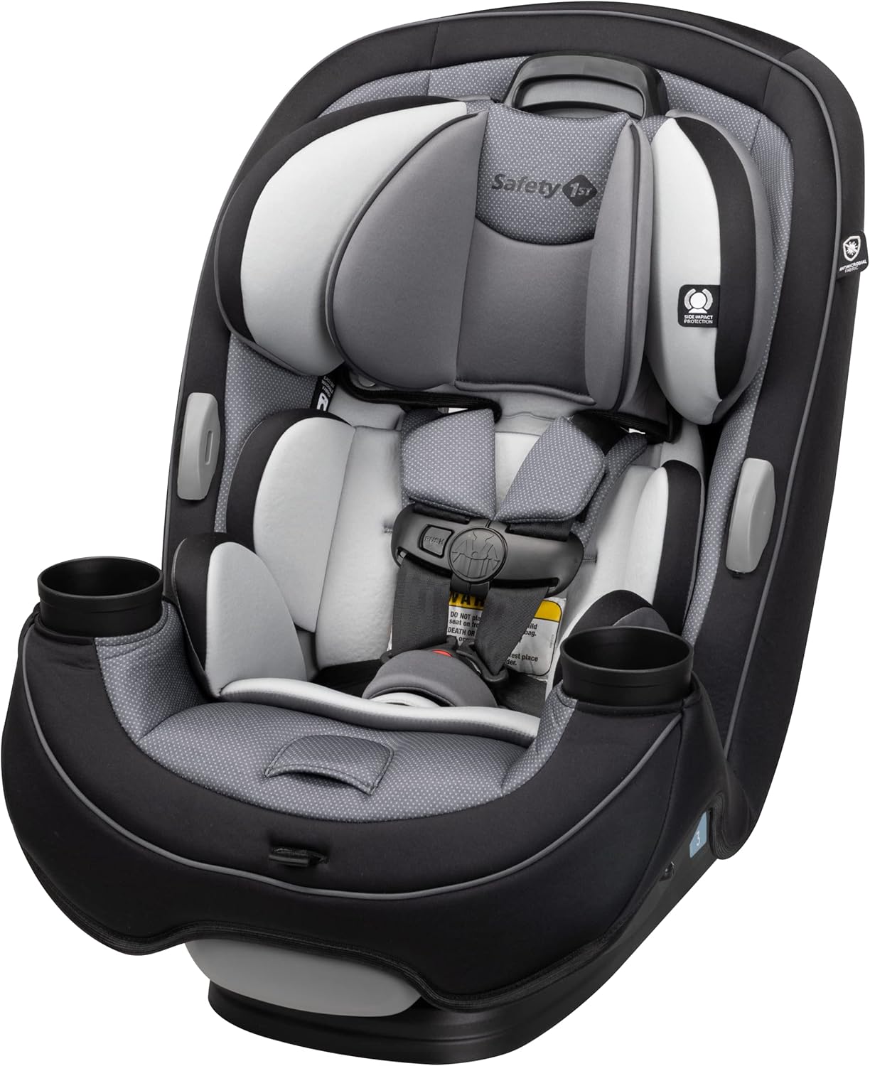 Safety 1st Grow and Go - Asiento de coche convertible todo en uno, orientado hacia atrás, 5-40 libras, orientado hacia adelante (30-65 libras), asiento elevador de respaldo alto 40-100 libras, color