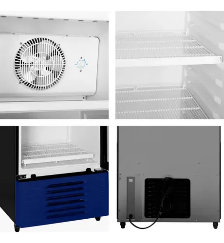 Hisense CVC494N3AWX Congelador vertical con puerta de cristal,13 pies cúbicos,Refrigerante Eco-friendly,Sistema de Ventilación Anticondensación,60x65x185cm(AnchoxLargoxAlto)