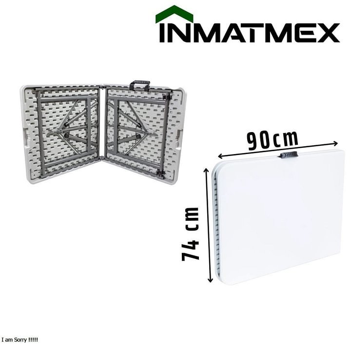 Mesa Plegable Blanca INMATMEX Mesa portafolio
