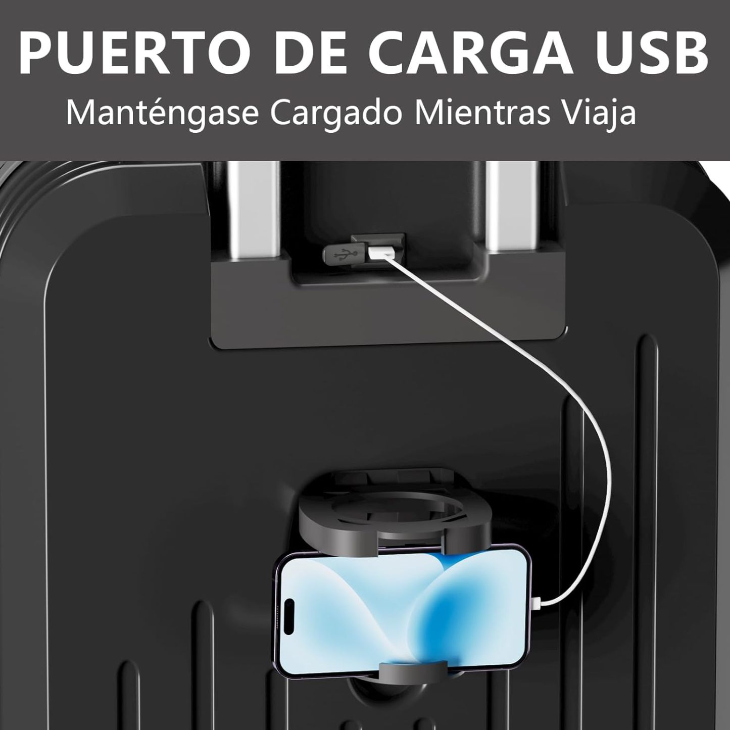 HOGESA Juego de Maletas de Viaje, Maletas de Viaje Carry On 21”, Maleta de Mano Pequeña con Ruedas Silenciosas de 360 Grados, Equipaje de Mano para Avion con Candado de Seguridad - 2 Piezas (Blanco)