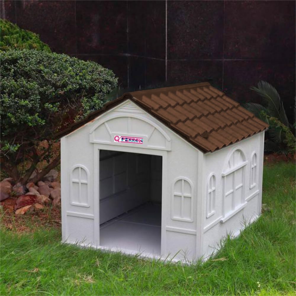 Casa Térmica para Perro Raza Grande | Incluye Puerta Metálica | 99 x 84 x 82 cm | Impermeable con Ventilación | Material Resistente al Exterior.