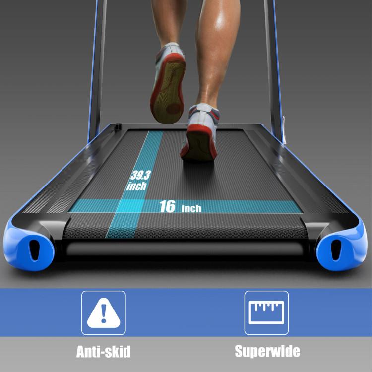 Caminadora plegable 7.5 MPH con app inteligente Bluetooth, control remoto y manija desmontable para casa y oficina