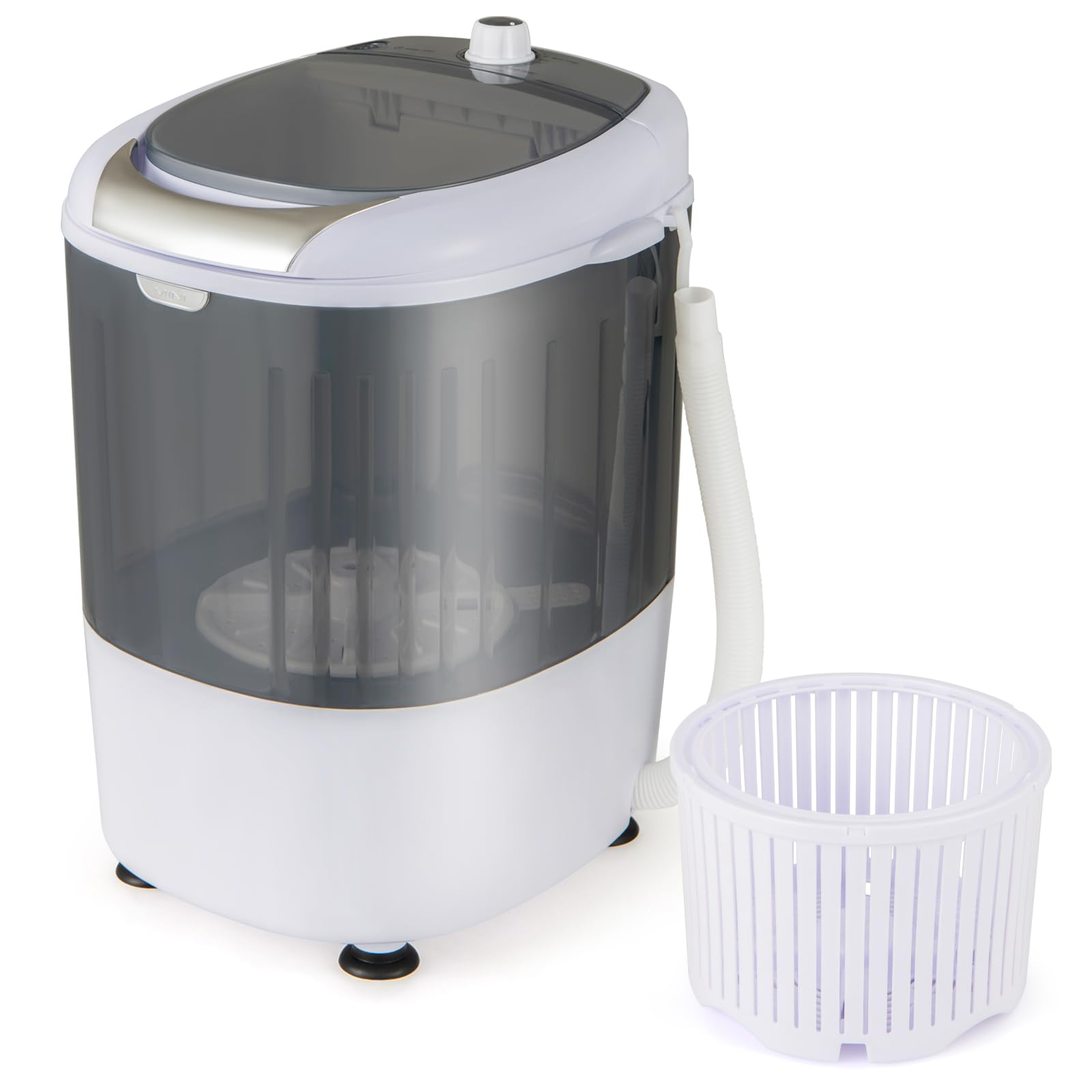 Giantex GX24977-PE, mini lavadora y hilador, capacidad de 5 libras, semiautomática compacta para lavandería, departamento, recámara, RV, lavadora portátil