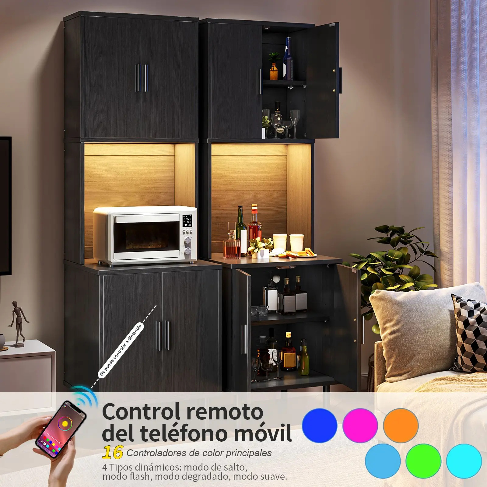 Rack Mueble Organizador Multiusos Cocina Moderno Microondas