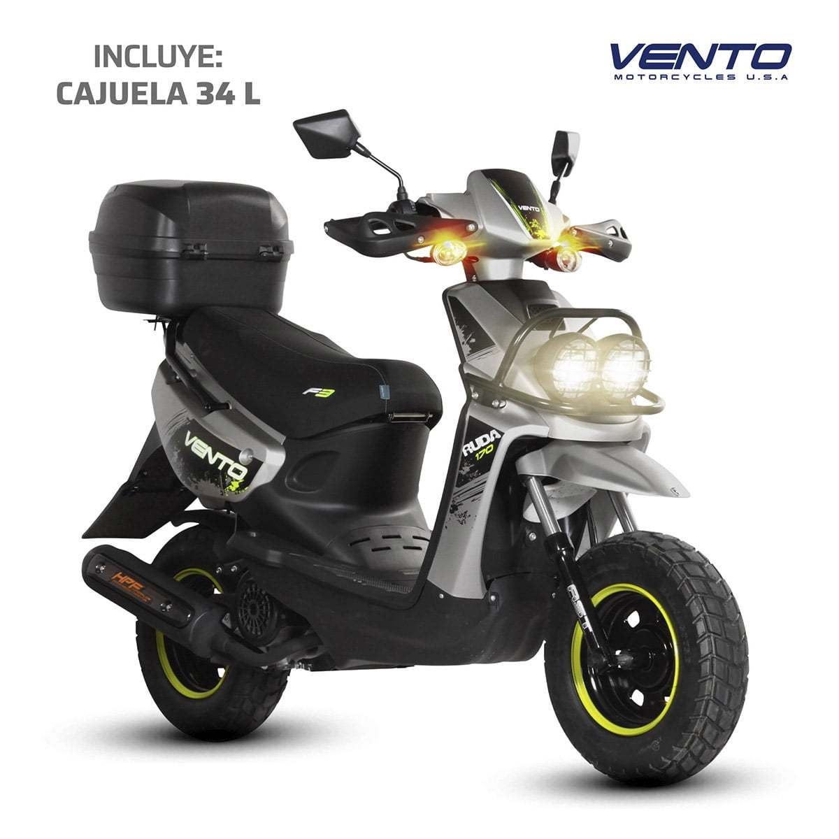 Motocicleta Vento Ruda 170 Gris 2025 Motoneta