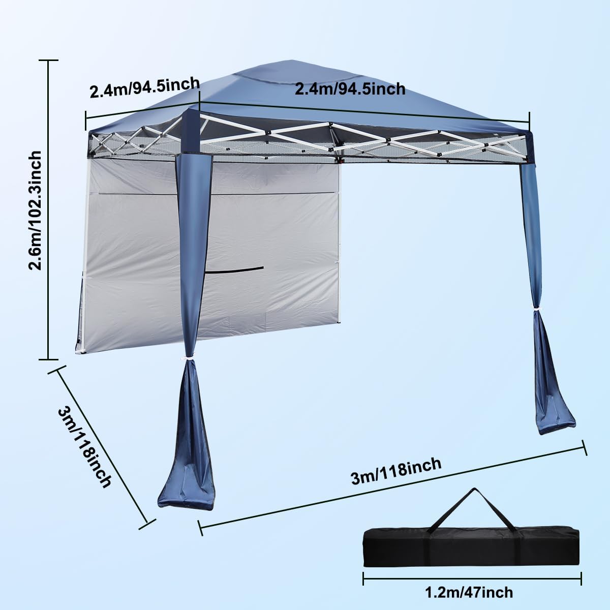 Toldos Plegables Tienda De Fiesta Carpa Impermeable (3m*6m)