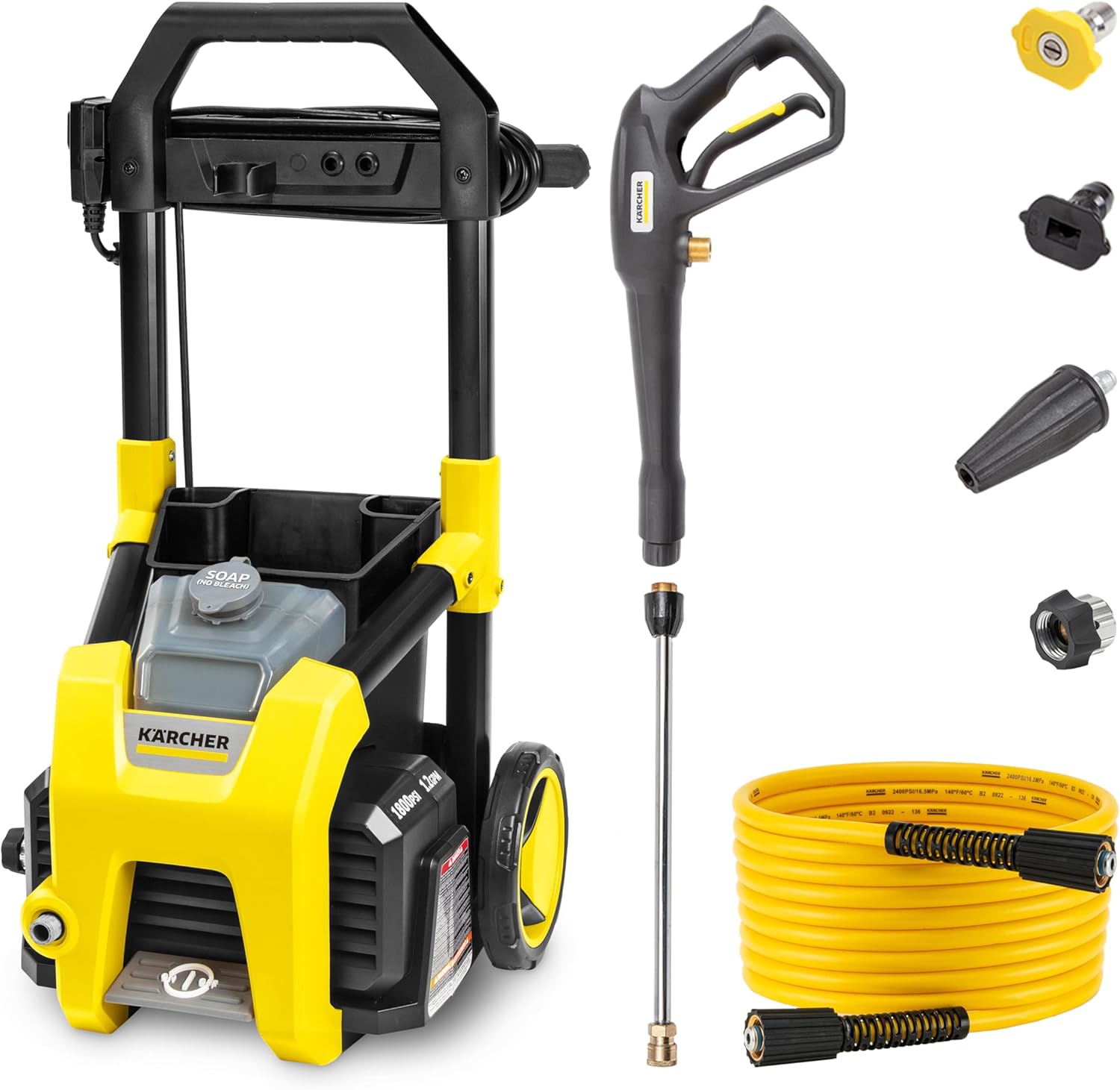 Karcher - Máquina limpiadora eléctrica a presión, K1700, Amarillo