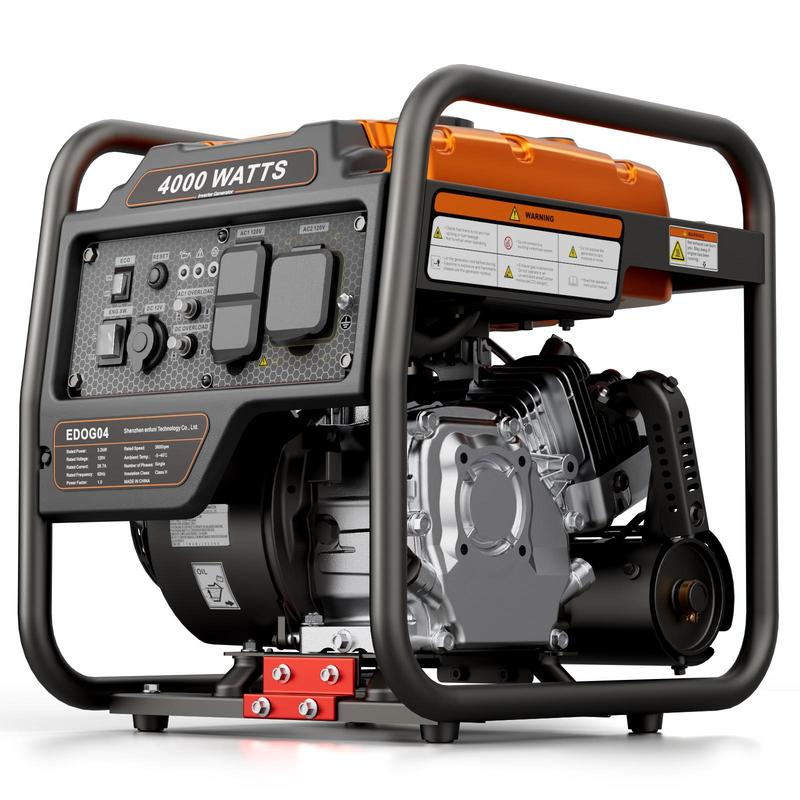 🎁Generador inversor portátil de 4400 W, alimentado por gasolina, modo ECO, silencioso, apto para caravanas.