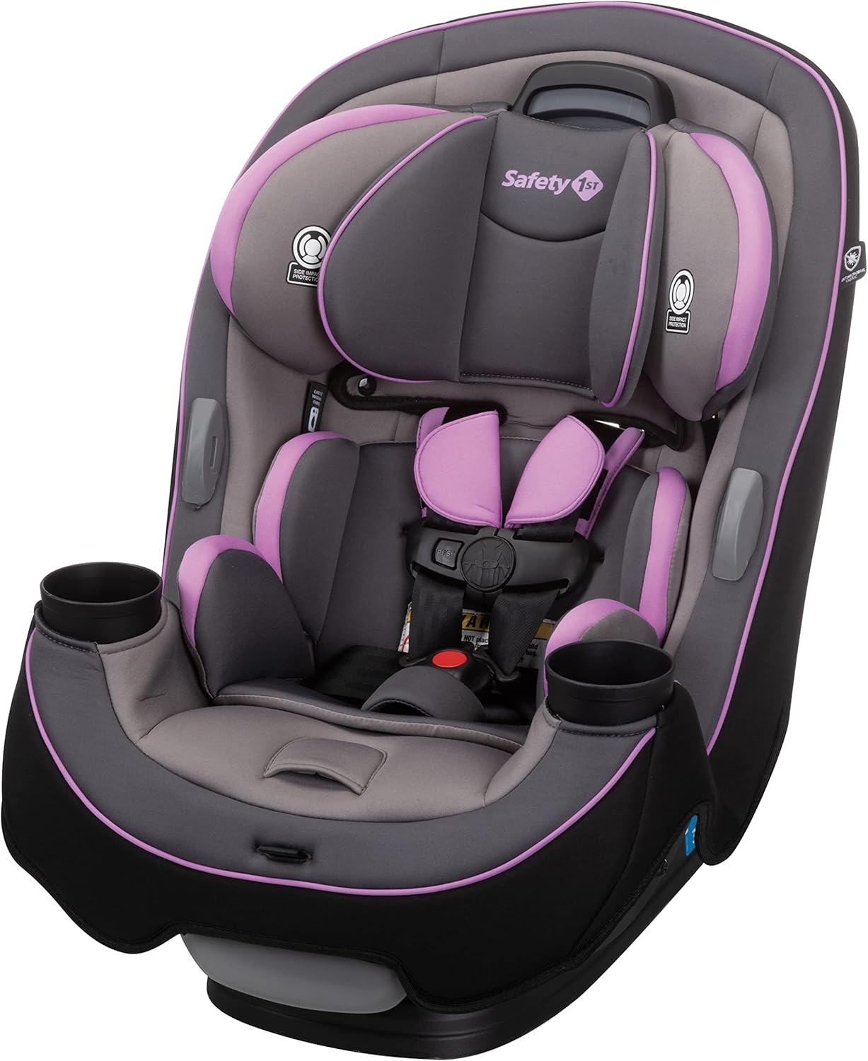 Safety 1st Grow and Go - Asiento de coche convertible todo en uno, orientado hacia atrás, 5-40 libras, orientado hacia adelante (30-65 libras), asiento elevador de respaldo alto 40-100 libras, color