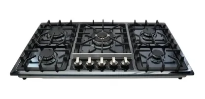 Combo Supra Parrilla A Gas 5 Quemadores Y Campana Pared 90cm