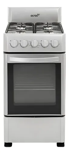 Estufa Manual Piso Practica Potente Funcional 4 Quemadores Gris