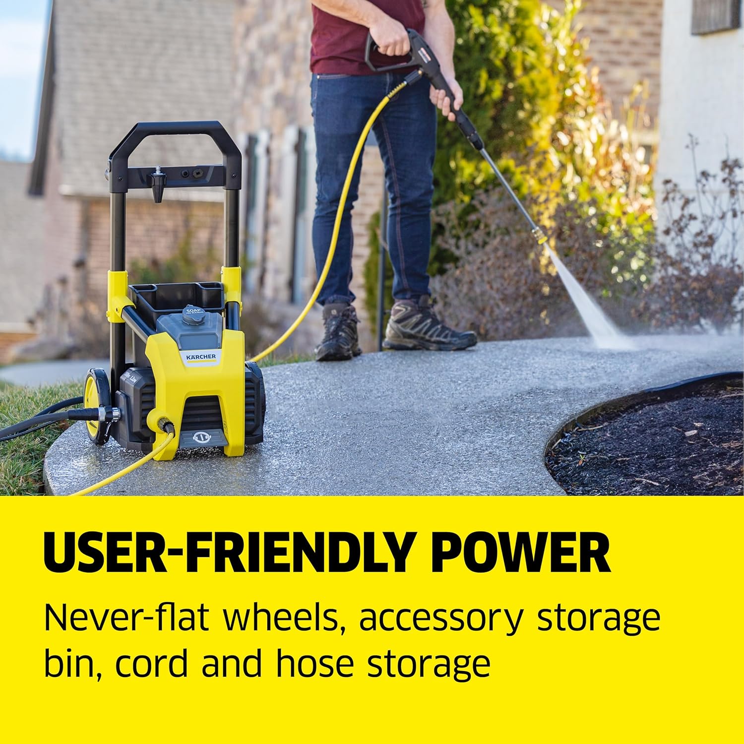 Karcher - Máquina limpiadora eléctrica a presión, K1700, Amarillo