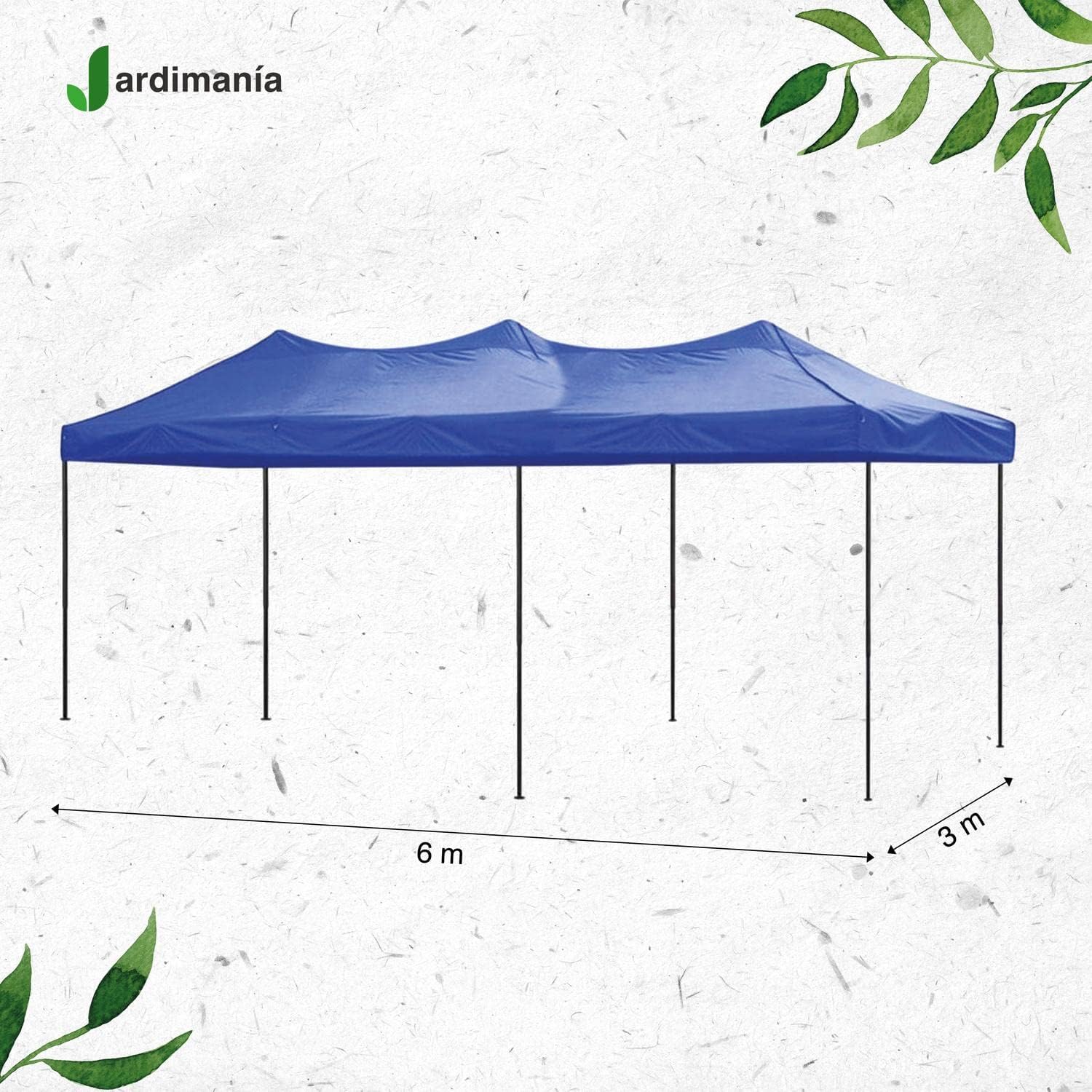 Gran Shopping Carpa Toldo 3x6 Impermeable Reforzado Plegable Jardin