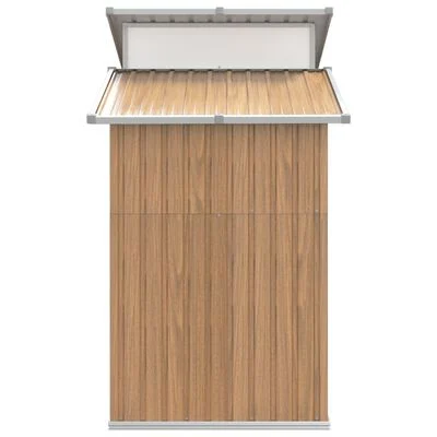 Cobertizo de jardín verde 270x130x208,5 cm acero galvanizado