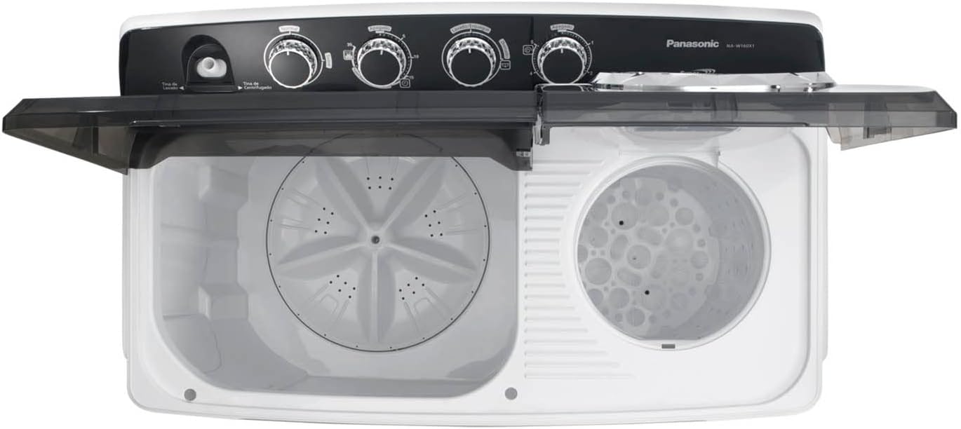Lavadora Doble Tina Semiautomática 16 Kilos Panasonic NA-W160X1BMX