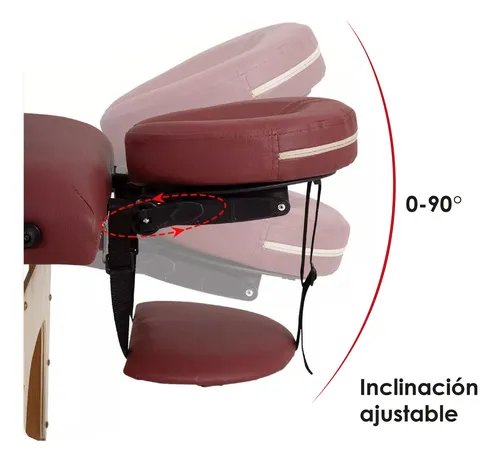 Cama De Masaje Portátil Plegable Reclinable Profesional Spa