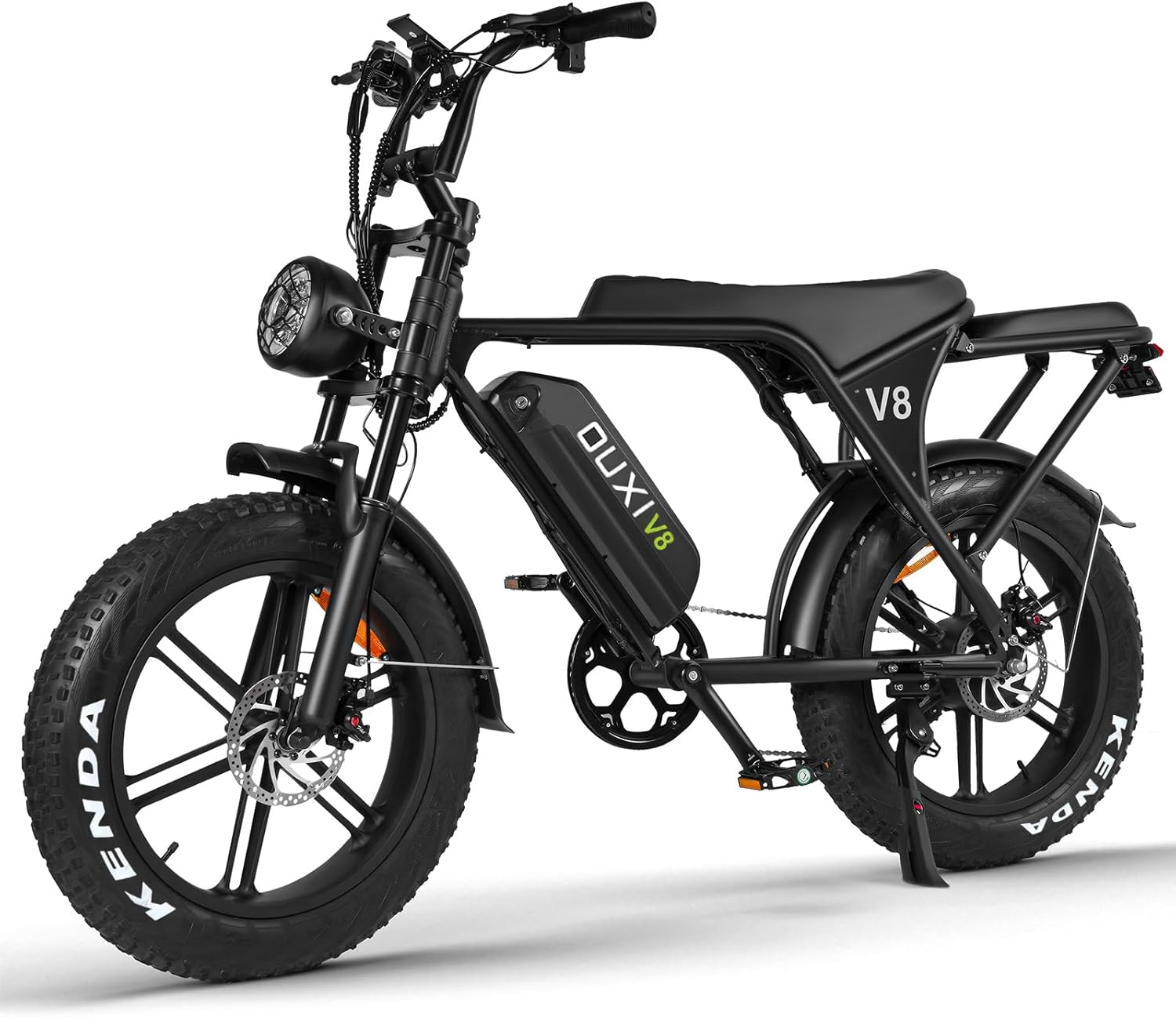 OUXI V8 - Bicicleta eléctrica para Adultos, Bicicleta de montaña eléctrica con Motor de 750 W, 48 V, 15 Ah, batería extraíble más Grande, 31 mph, 20 Pulgadas, Bicicleta E, Bicicleta Shi-Mano 7
