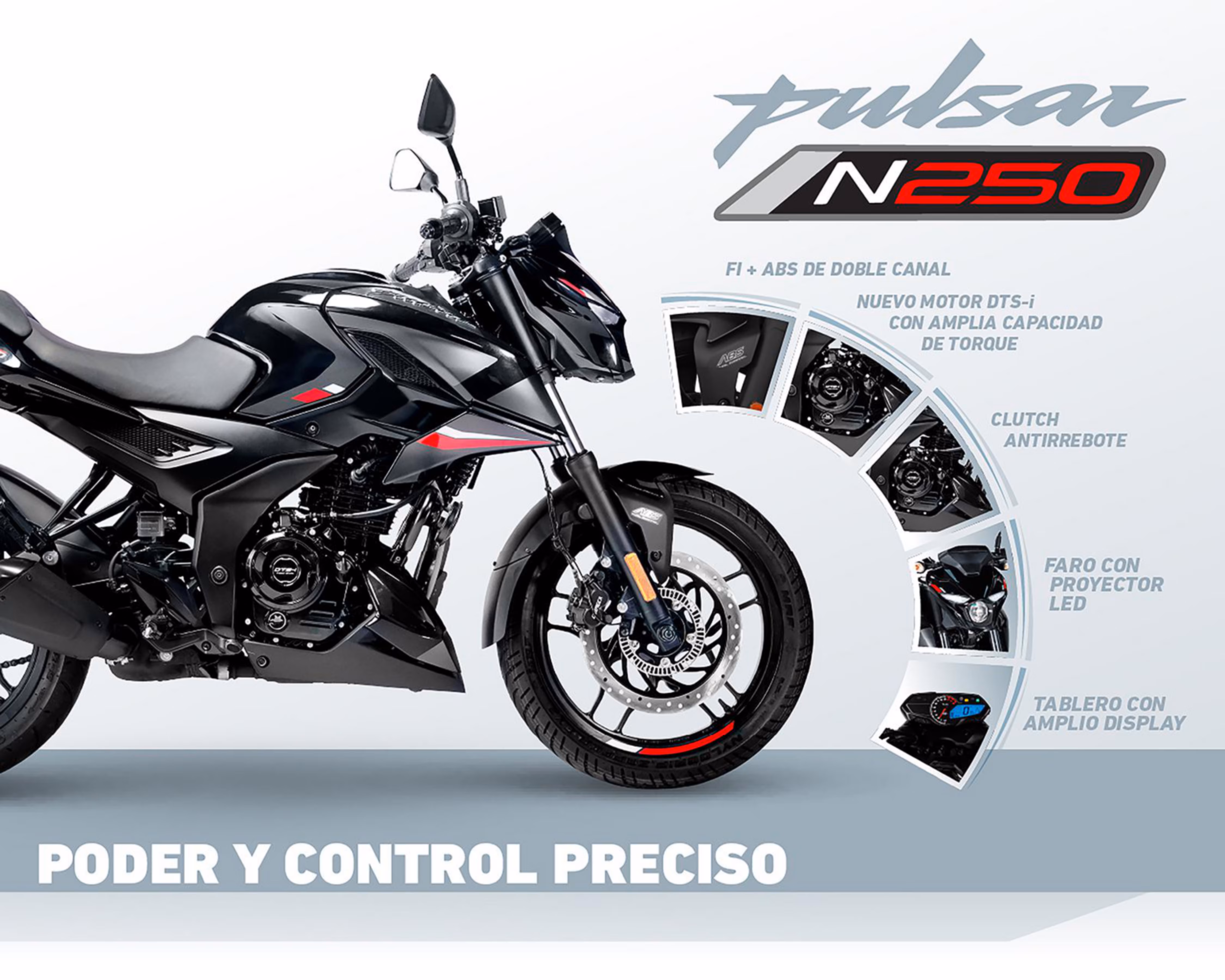 Moto Bajaj Pulsar N150 2024(99 nuevos)Negro-trapo