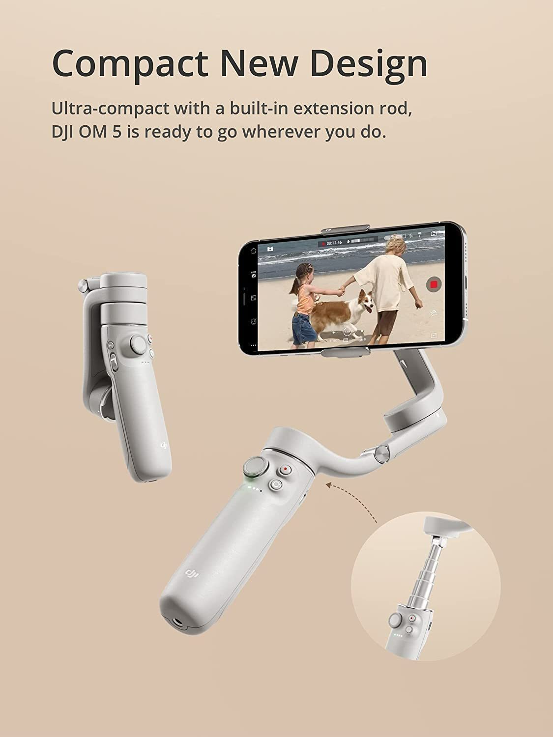 Dji Ronin-SC - Estabilizador de cámara, cardán de Mano de 3 Ejes para cámaras DSLR y sin Espejo, Carga útil de hasta 4.5 Libras, diseño Ligero, filmación cinemática, Color Negro