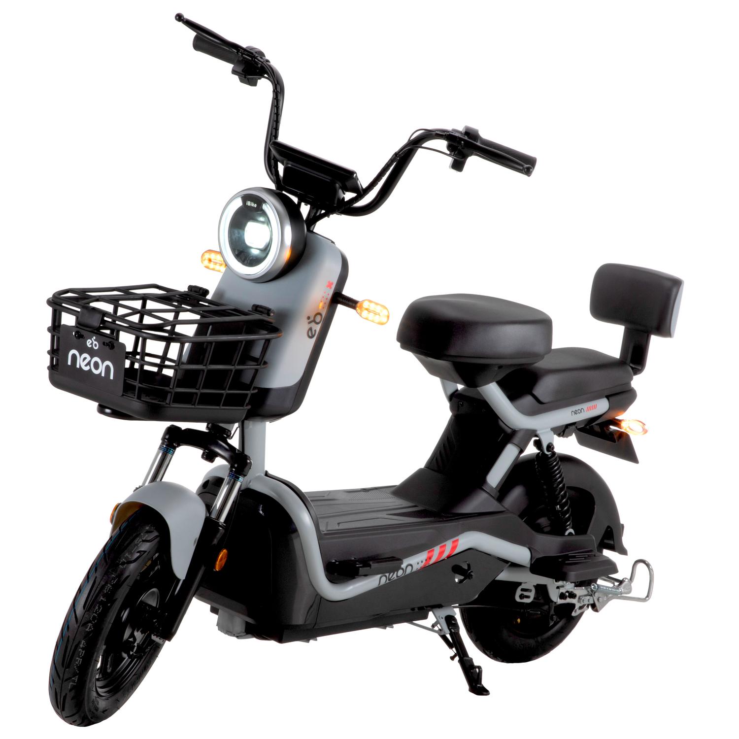 Bicicleta Eléctrica Motobici R14 Neon EX-1 Frenos de Tambor 350W 0-38 km/h 50km Acero verde