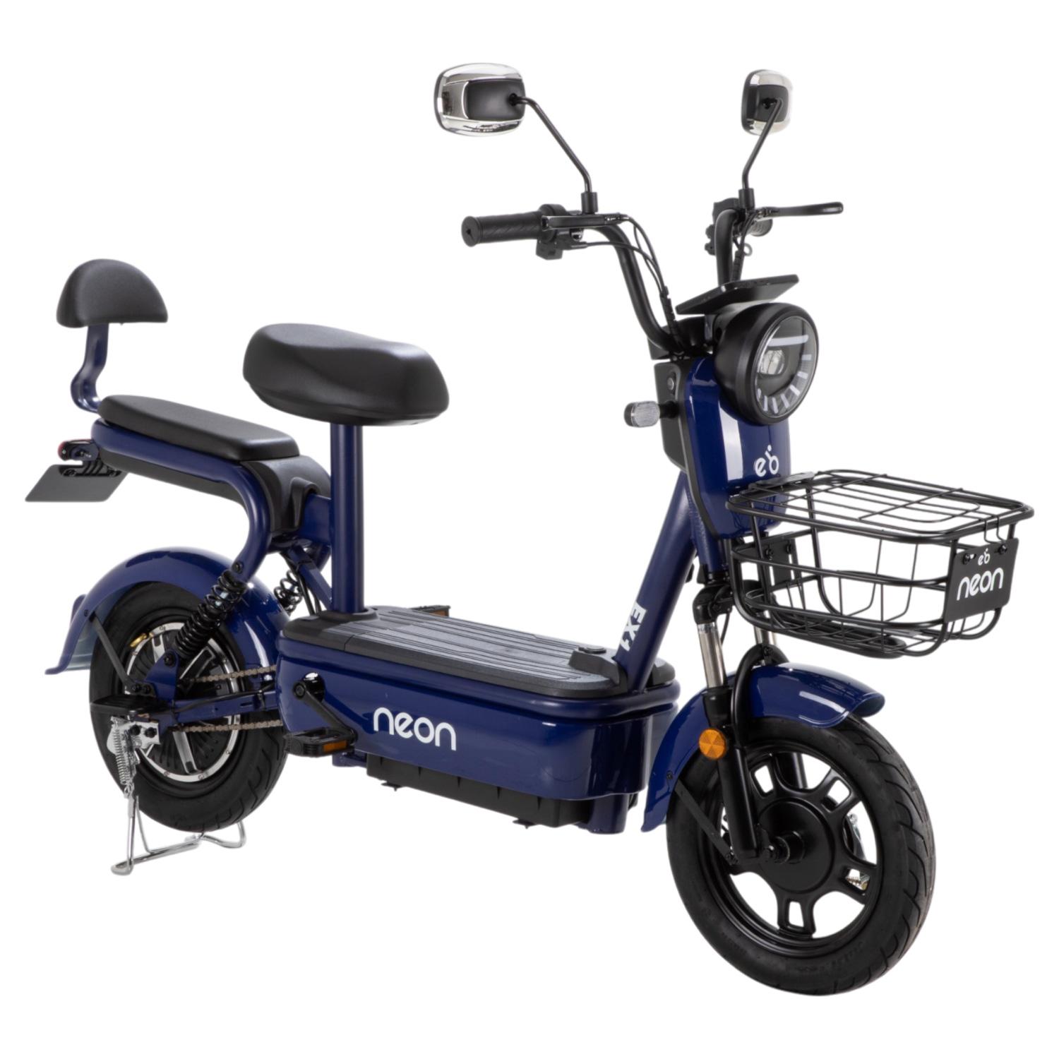 Bicicleta Eléctrica Motobici R14 Neon EX-1 Frenos de Tambor 350W 0-38 km/h 50km Acero verde