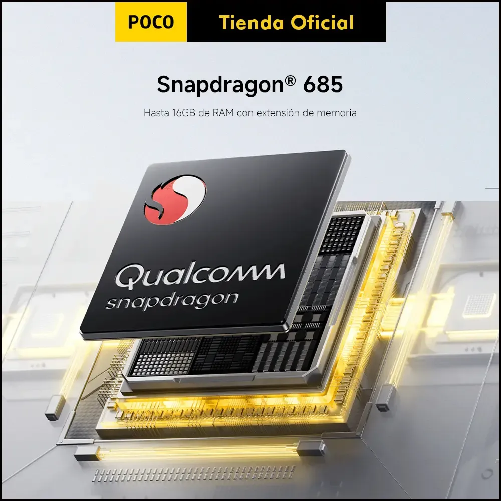 Smartphone 8GB+256GB | Snapdragon 685 | Cámara de 50MP | Batería de 7000mAh | Carga Rápida de 33W | Carga Inversa de 18W | 6 MSI