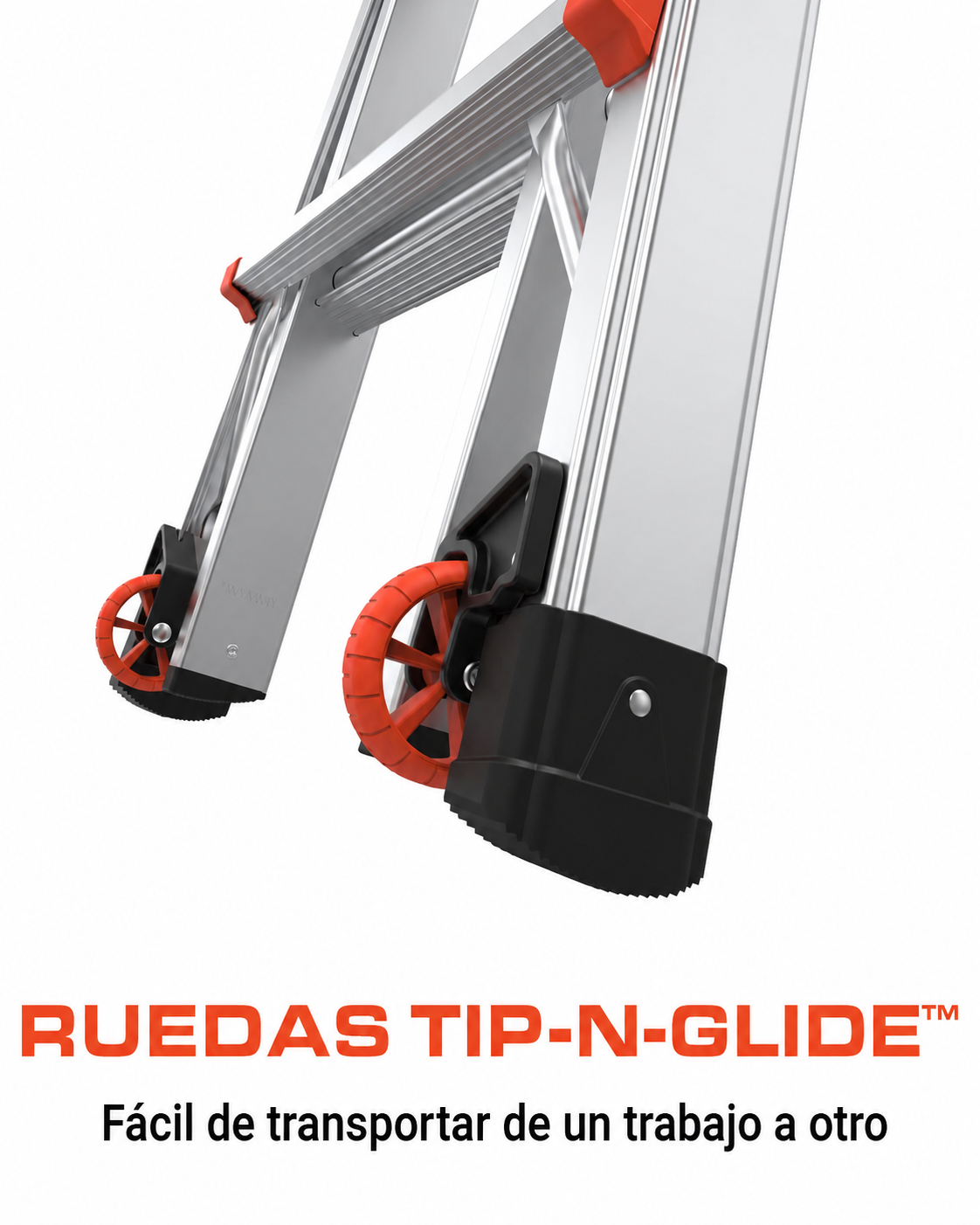 Little Giant Ladders Velocity Escalera plegable multiposición de 17 pies, aluminio, capacidad de carga de 300 libras, tipo 1A extra resistente, alcance de 18 pies, con niveladores de carraca y ruedas