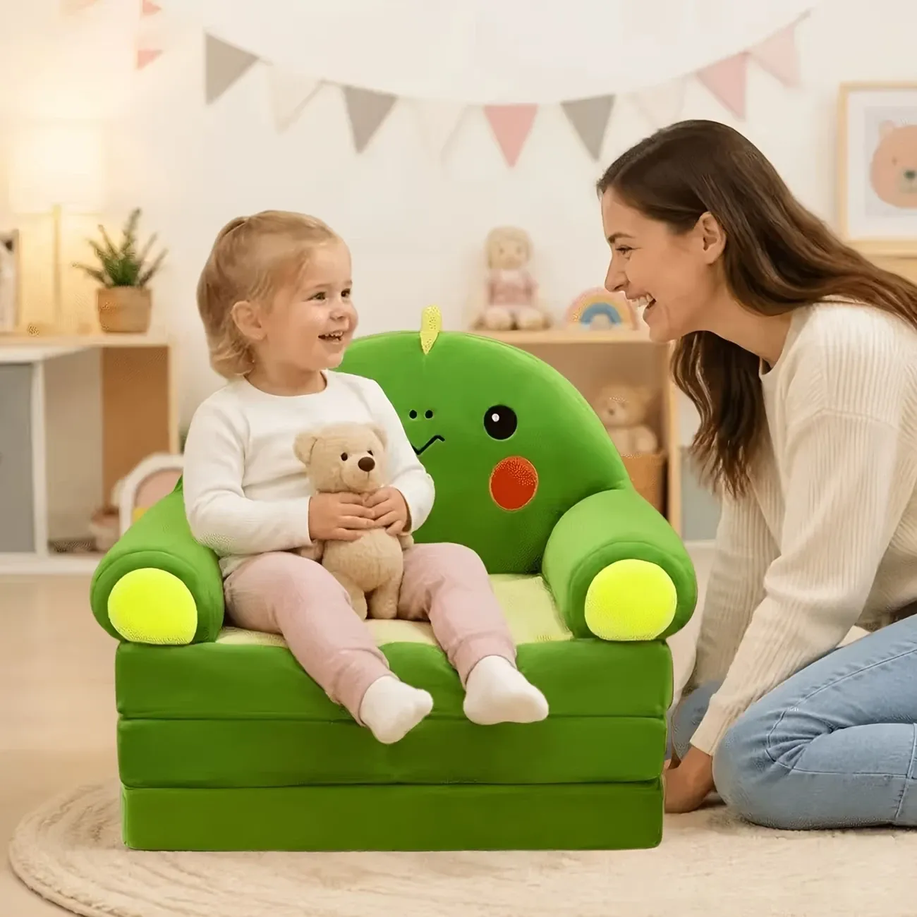 Sofá cama plegable 3 en 1, Sofá plegable 30D, Sofá para niños adecuado para espacios pequeños, habitaciones - Sofá cama convertible fácil de lavar a mano, Sofá comprimible, Sofá cama plegable, Sofá acolchado, Sofá plegable