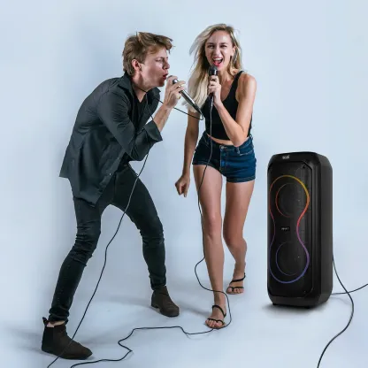[Copy]Bocina Bafle Bluetooth Select Sound 2x8 Modelo Flex Subwoofer Radio Fm Tws Potencia 30w Rms Color Negro Incluye Micrófono