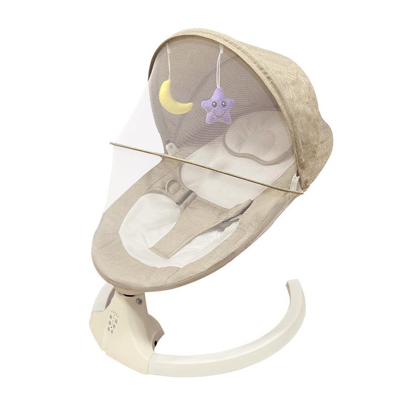 FLYBB Silla mecedora eléctrica para bebé, asiento reclinable regulable, ideal para dormir y calmar al bebé