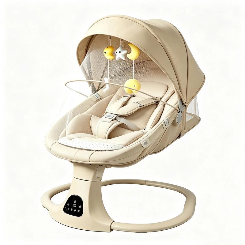 FLYBB Silla mecedora eléctrica para bebé, asiento reclinable regulable, ideal para dormir y calmar al bebé