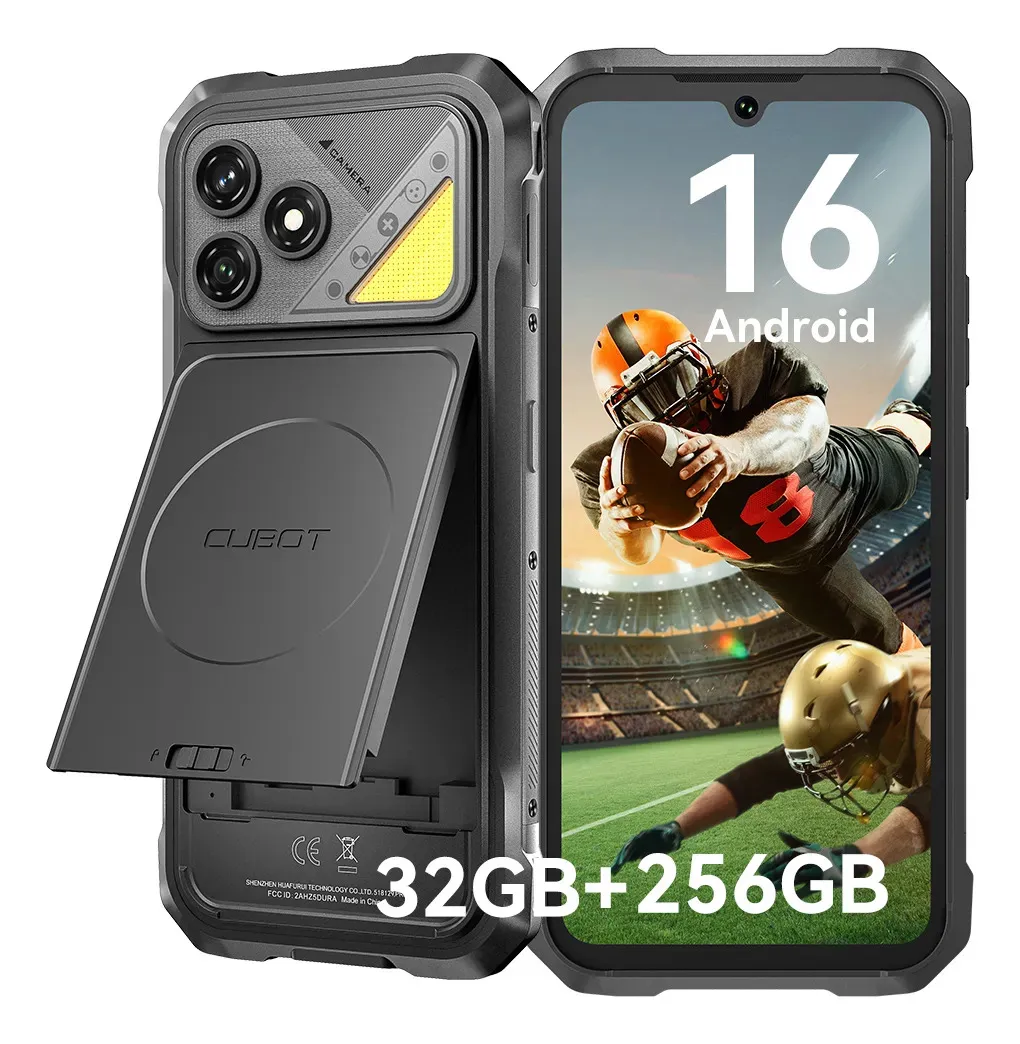 Imagen 1 de 6 de Cubot Kingkong Dura Robusto Dual Sim 256 Gb Negro 12 Gb Ram (ampliable Hasta 32 Gb) 2 Baterías Extraíbles de 5000 mAh + Cargador de Baterías Android 16