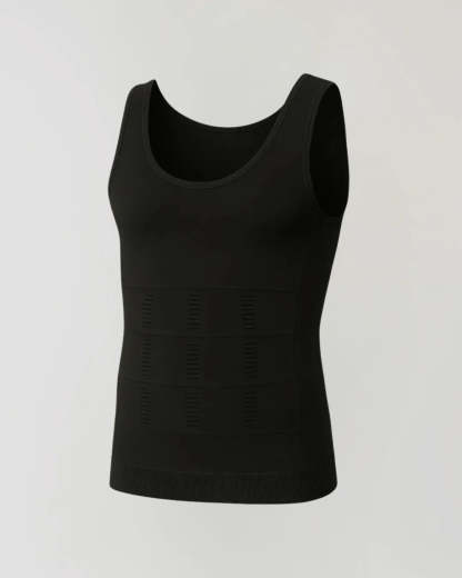 Camiseta de compresión adelgazante para hombre, control de abdomen, cambio en segundos