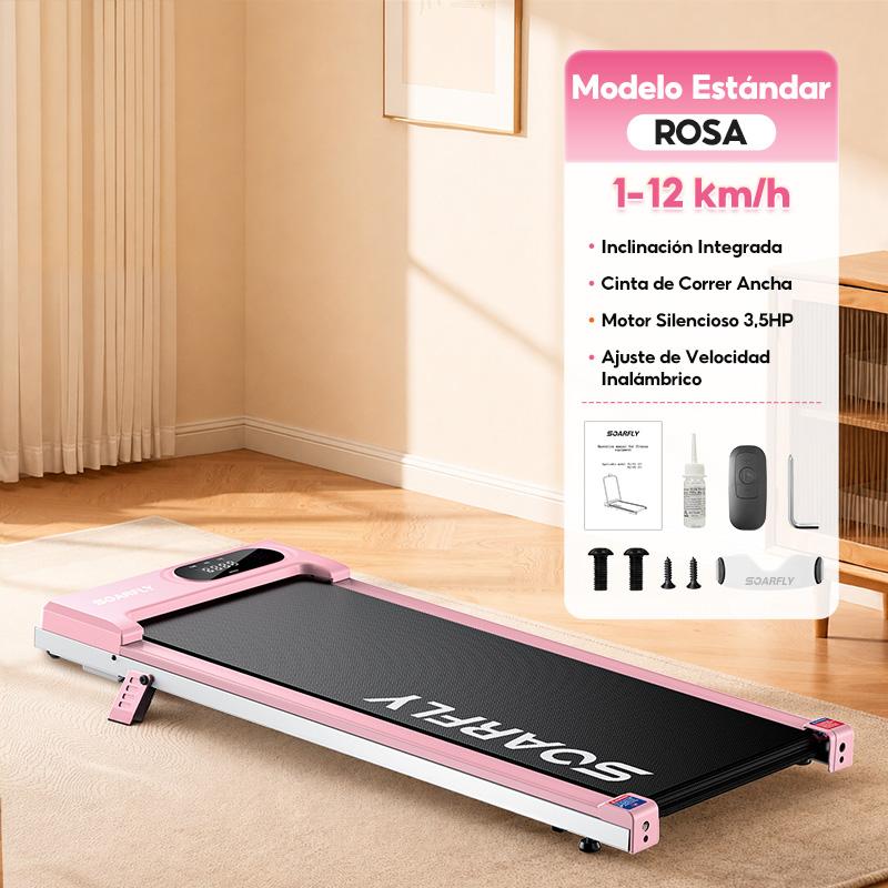 Caminadora Eléctrica con Pasamanos para Casa y Oficina, Cinta de Correr Plegable con Motor 3.5 HP y Control Remoto