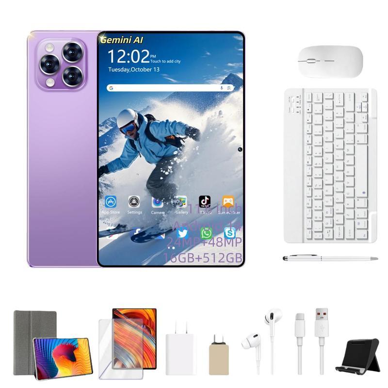 Galaxy Tablet PRO12  11.6Pulgadas Android 16 Última Versión | 16GB RAM + 1024GB Almacenamiento Expandible | Pantalla Grande HD | Batería 10000mAh | WiFi 5G | Ideal para Clases, Trabajo y Regalo Navideño