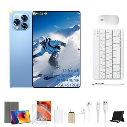 Galaxy Tablet PRO12  11.6Pulgadas Android 16 Última Versión | 16GB RAM + 1024GB Almacenamiento Expandible | Pantalla Grande HD | Batería 10000mAh | WiFi 5G | Ideal para Clases, Trabajo y Regalo Navideño