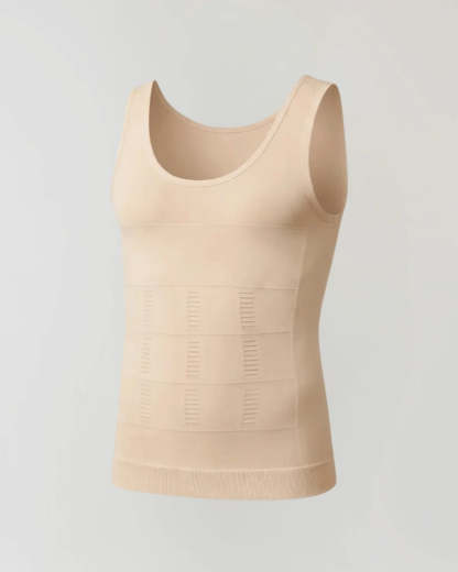 Camiseta de compresión adelgazante para hombre, control de abdomen, cambio en segundos