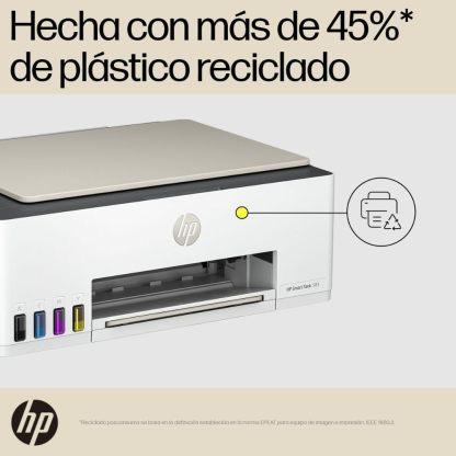HP Impresora Multifuncional Smart Tank 580, Tinta Continua, Color, Wi-Fi, Dúplex (Doble Cara) Manual, Impresión Desde Smart App, 2 años de Garantía (1F3Y2A)