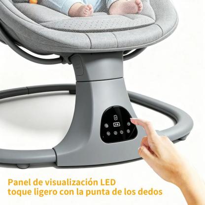 FLYBB Silla mecedora eléctrica para bebé, asiento reclinable regulable, ideal para dormir y calmar al bebé