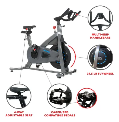 Asuna 5150 Magnetic Turbo Commercial Indoor Bicicleta De Plateado