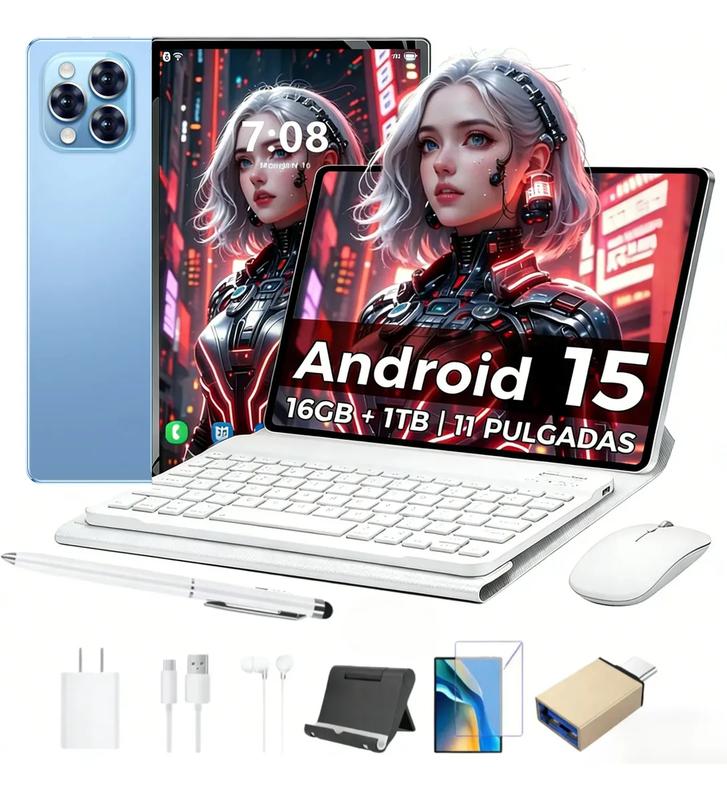 Galaxy Tablet PRO12  11.6Pulgadas Android 16 Última Versión | 16GB RAM + 1024GB Almacenamiento Expandible | Pantalla Grande HD | Batería 10000mAh | WiFi 5G | Ideal para Clases, Trabajo y Regalo Navideño