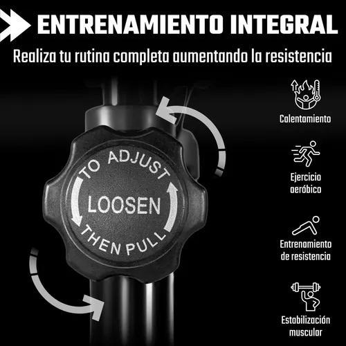 Centurfit Bicicleta de Spinning Fija Estacionaria Fitness Monitor Pulso Negro Compacta Silenciosa con Sistema de Transmisión por Banda y Resistencia Mecánica