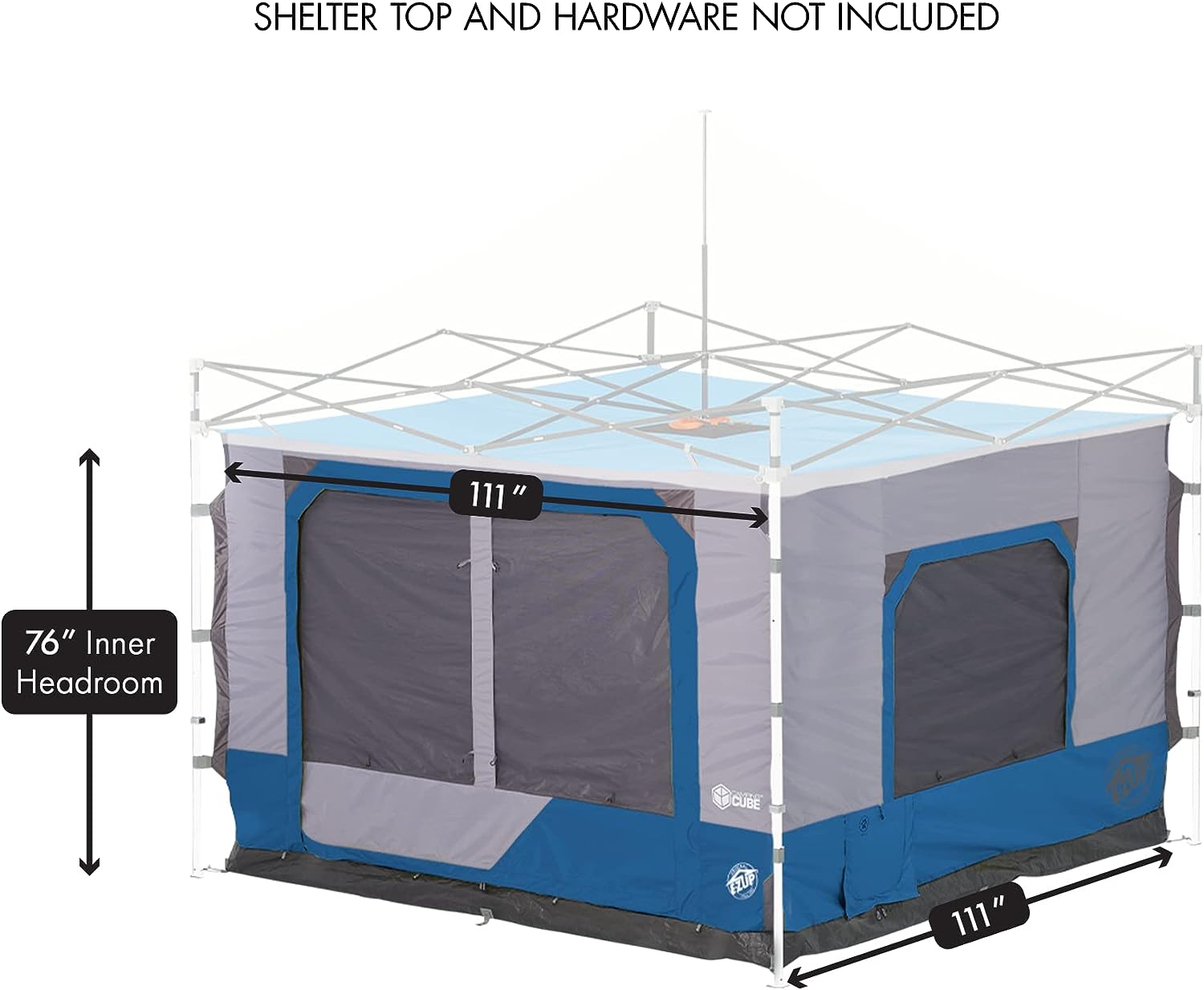 E-Z UP Inc Camping Cube 6.4 Tienda de campaña para Exteriores, Punch