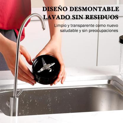 Xinest 500w Licuadora Portátil Con 2 Vaso De Plástico Color Plateado