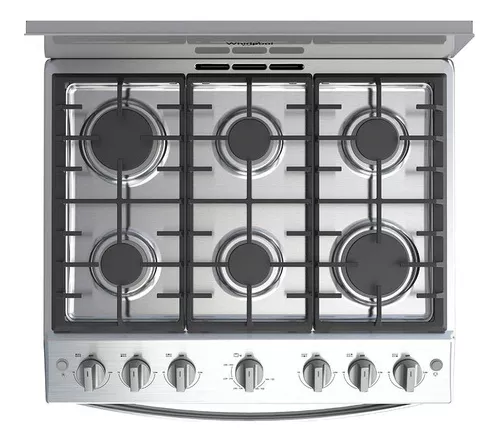 Estufa Al Piso Gas Lp Whirlpool 30 Gris Wfr3400d